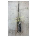 Six vintage fishing poles
