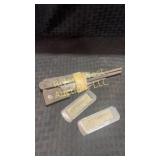 Assortment of Antique molding/wood plane bits