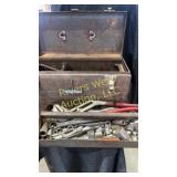 Vintage Craftsman Tool box filled with tools