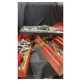 Two toolboxes filled with tools