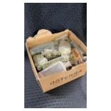 Box of small antique/Vintage glass bottles