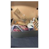 Box of vintage collectibles