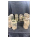 Antique/vintage glass canning jars