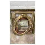 Assorted vintage picture frames
