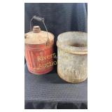 Vintage Ice cream/creamery can (dbl lined) and