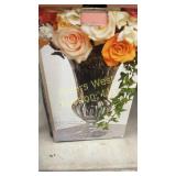 Crystal vase 14ï¿½ like new in the box!