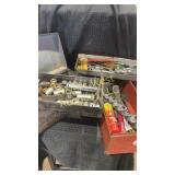 Two metal tool boxes full of tools!