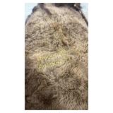 Vintage brain tanned buffalo hide 6.5x6ï¿½