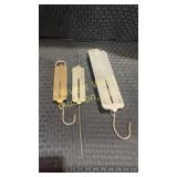 Three Vintage kitchen scales