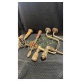 Brace hand crank drills and hand drills