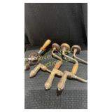 Brace hand crank drills and hand drills