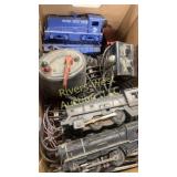 Box full of  vintage train set