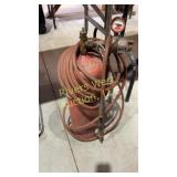 Acetylene tank with torch 18ï¿½ tall and 6ï¿½ in