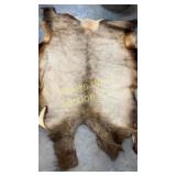 Tanned elk hide