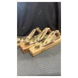 Three antique Stanley block planes