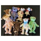 8 Collectible Beanie Babies