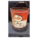 Vintage 5 gal Carter oil bucket
