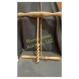 Two antique hand augers 19-34ï¿½