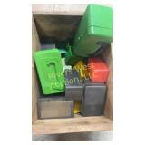 Assorted empty ammo cases