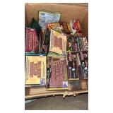Box of sausage making, seasonings, and casings