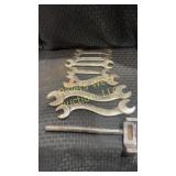 Assorted vintage/antique wrenches and tools