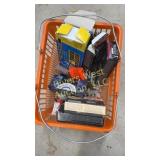 Tote of miscellaneous brass