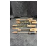 Assortment of seven Antique  soldering irons