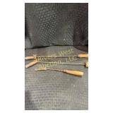 Set of three antique soldering irons