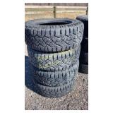 4 used truck tires 265/65R17 Goodyear Wrangler