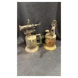 Two antique blow torches