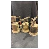 Set of three Antique Blue torches Iï¿½m Clayton and