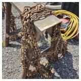 Four Truck tire chains