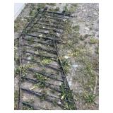 Ornate iron hand rails