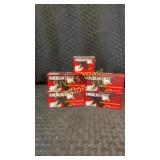 Four full boxes of 5.7 x 2 8MM ammunition with