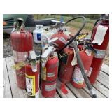 11 fire extinguishers