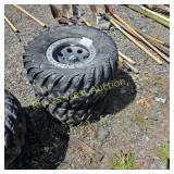 Two 26-11R12 atv tires with rims