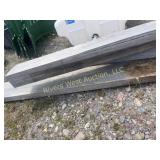 Three laminated wood beams