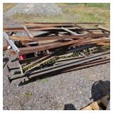 3/16' steel angle iron shelving unit