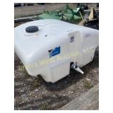 300Gal. poly water tank with holes drilled on top