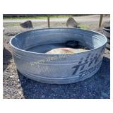 7.5 foot round HW Brand Galvi stock water tank
