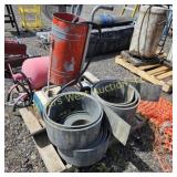 Misc. pallet of sand blasters and rubber
