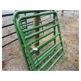 Two 4 foot heavy duty green gates