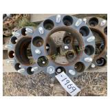 Set of 4 skid steer wheel spacers