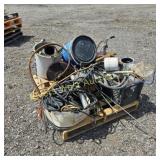 Pallet of miscellaneous shop items
