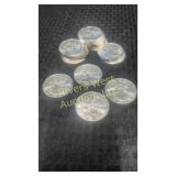Twenty 2009 American Eagle silver dollar