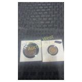 1812 and 1863 one cent coins