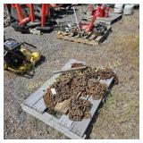 9 logging chains and 8lb sledge hammer