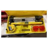 Laser level kit with tripod and micro line