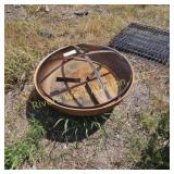 28' fire pit with screen