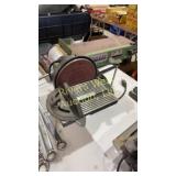 Electric bench, sander belt and disc. Central